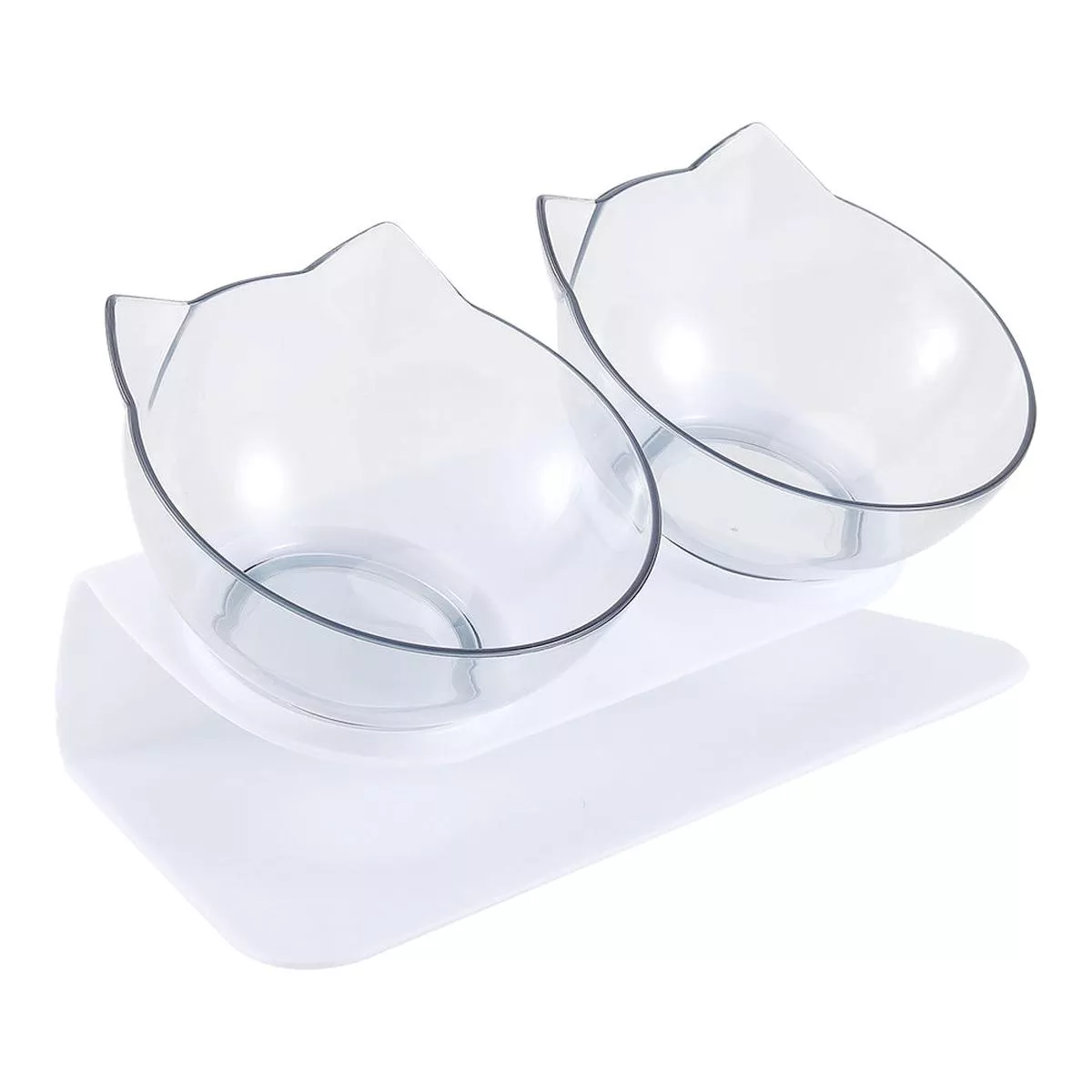 15 Tilted Elevated Feeder with Double Cat Bowls, CT0698