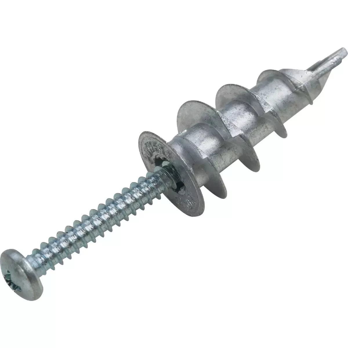 .164 In. D X 1.5 In. L Zinc Pan Head Drywall Anchors 10 Pc