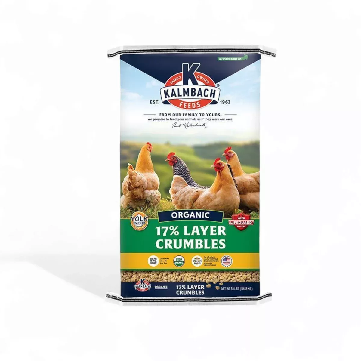 17% Organic Layer Crumble for Chickens (35lb)