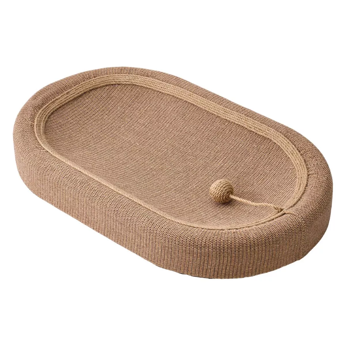 2 In 1 Oval Cat Scratcher & Bed, PT600017