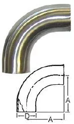 90-Degree Bend (Weld/Weld)–2.5″