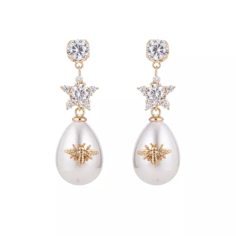 Abeja Earrings - Gold
