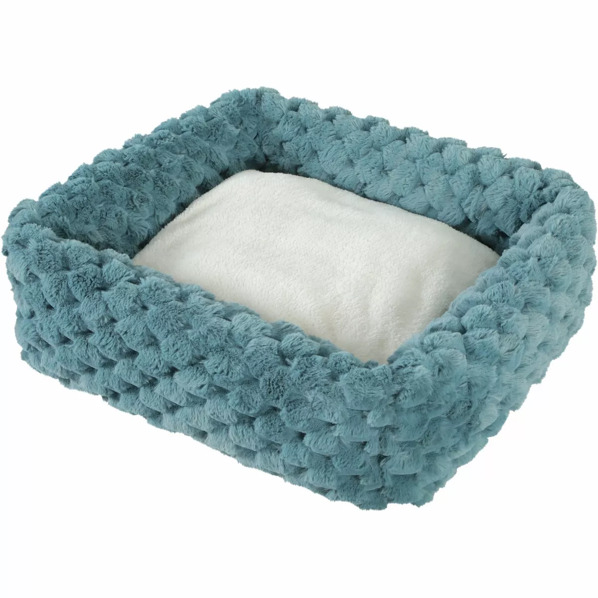 Abelha Squared Pet Bed Blue, XLarge