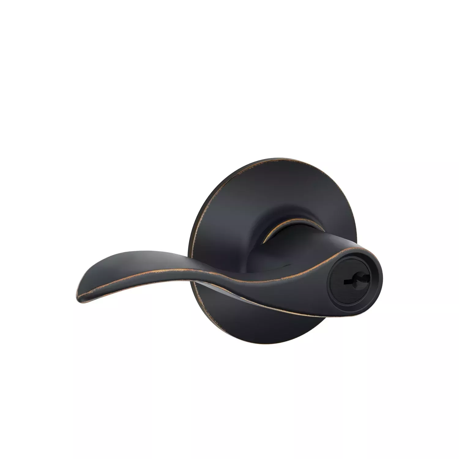 Accent Entry Lever Lock, Aged Bronze