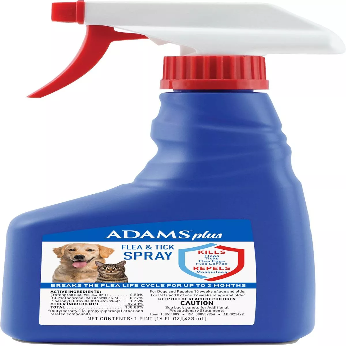Adams Plus Flea & Tick Spray – 16 OZ