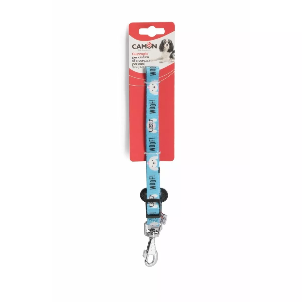 Adjust. safety leash in printed polyester