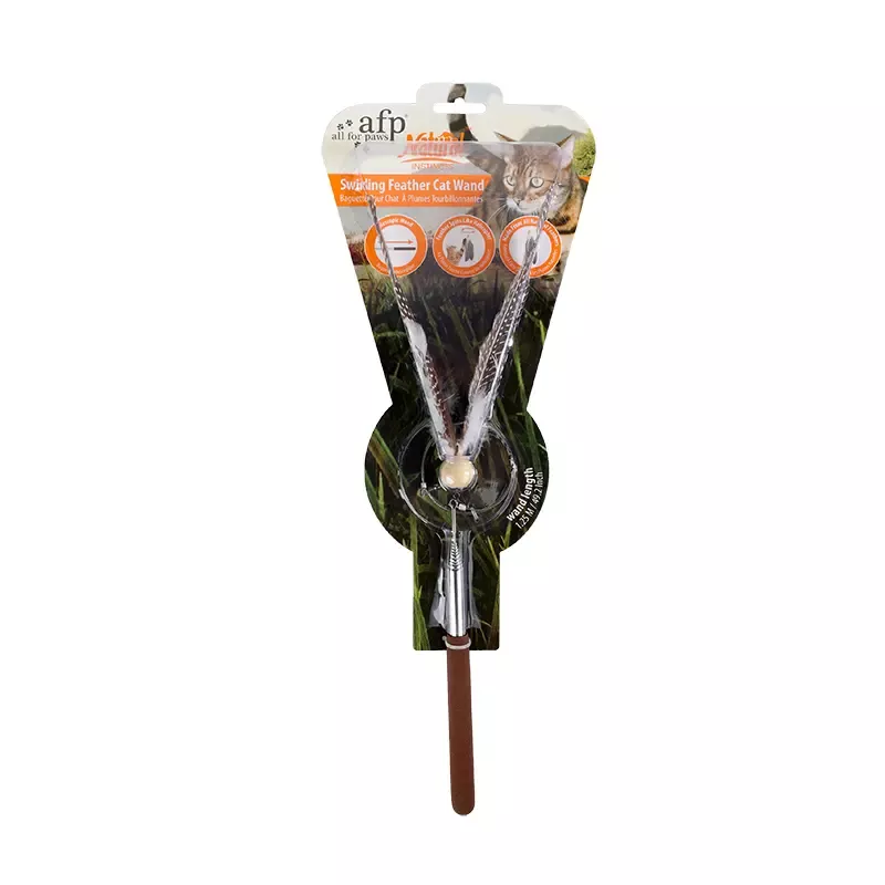AFPSwirling Feather Cat Wand – Teaser