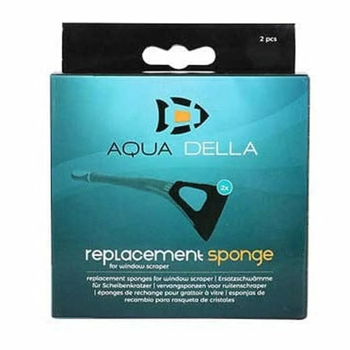 Algae Scraper spare sponges 9,1x16x1cm black