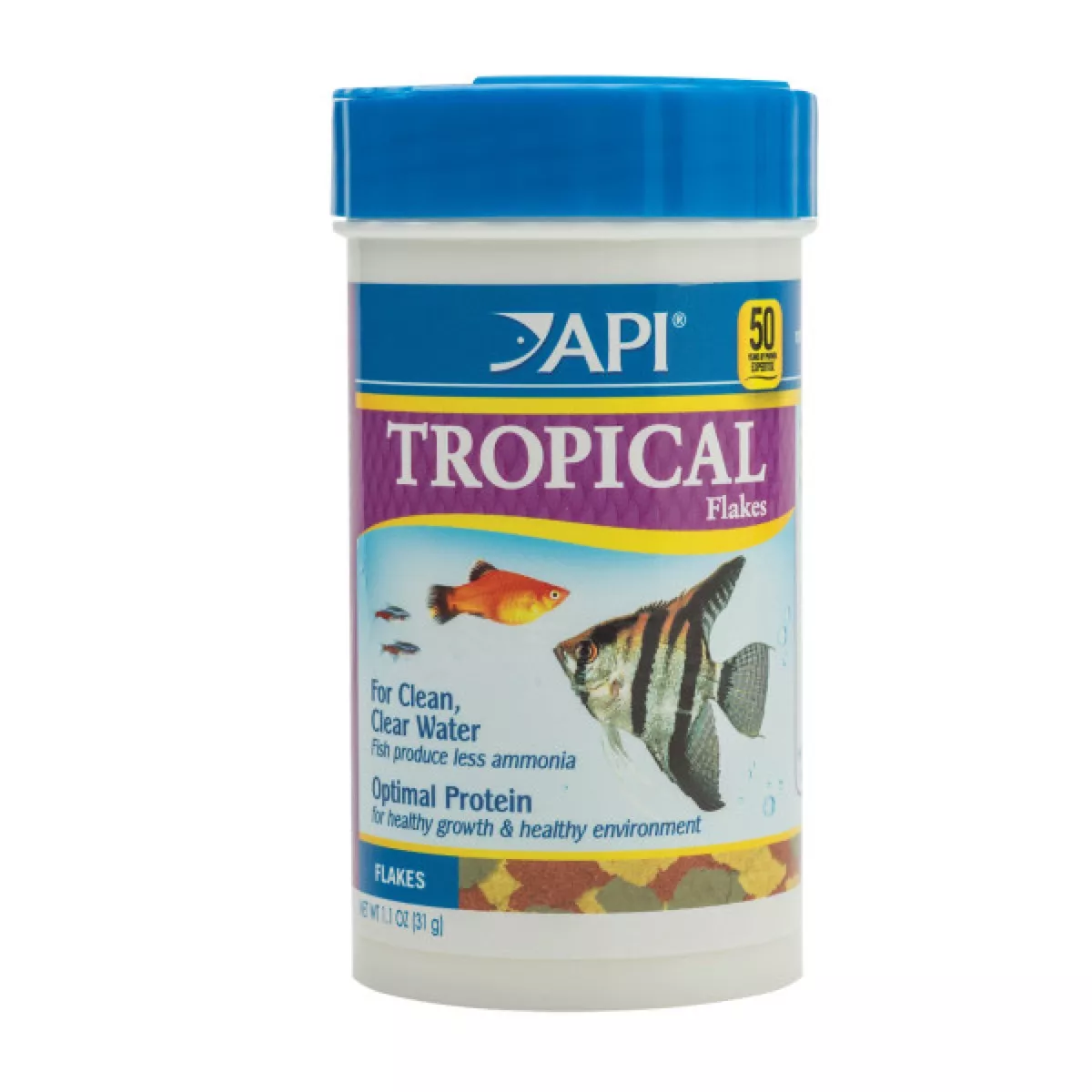 API Flakes Tropical Fish Food 1.1 oz (31 g)