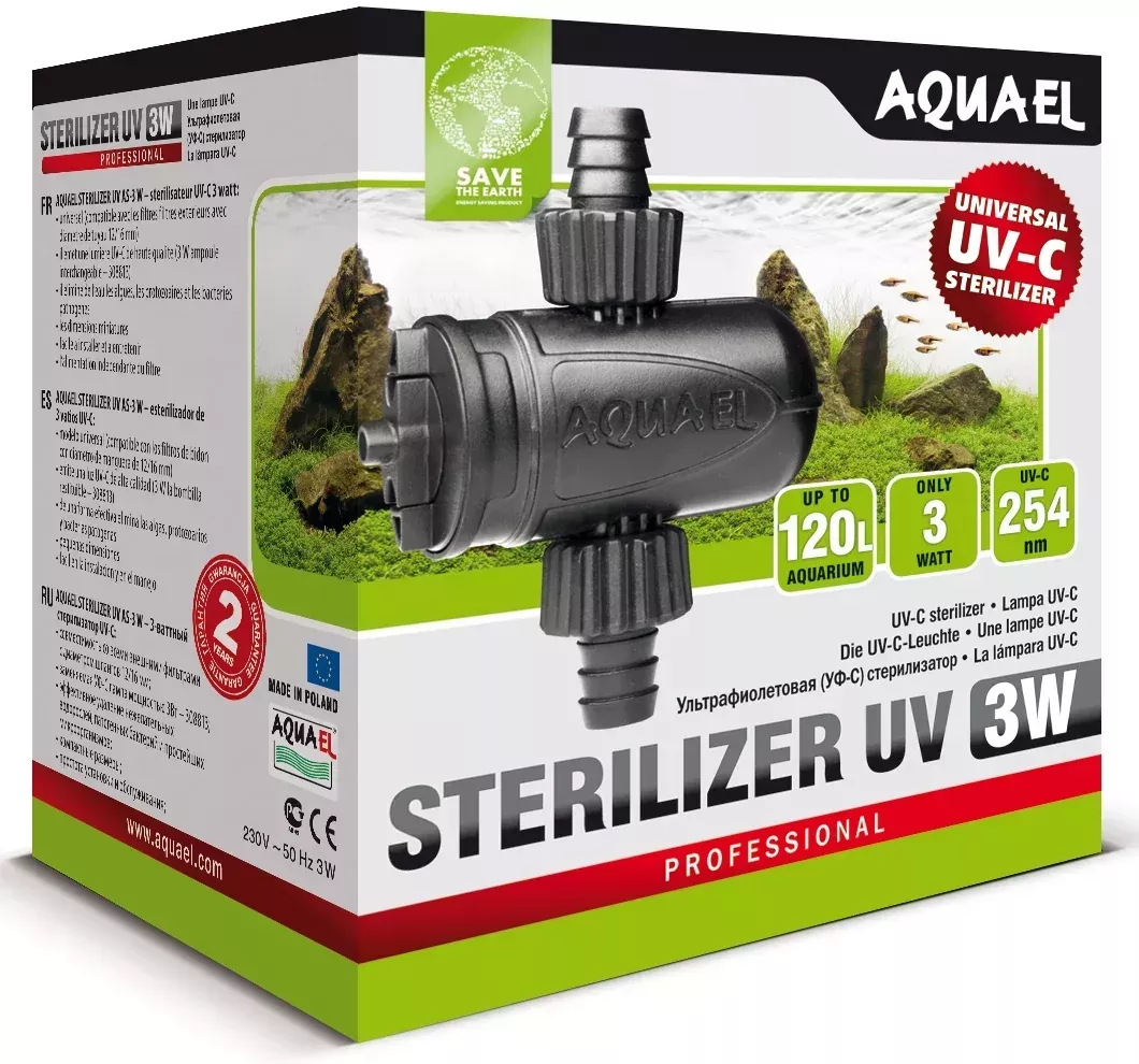 Aquael Uv Light Steriliser 3W