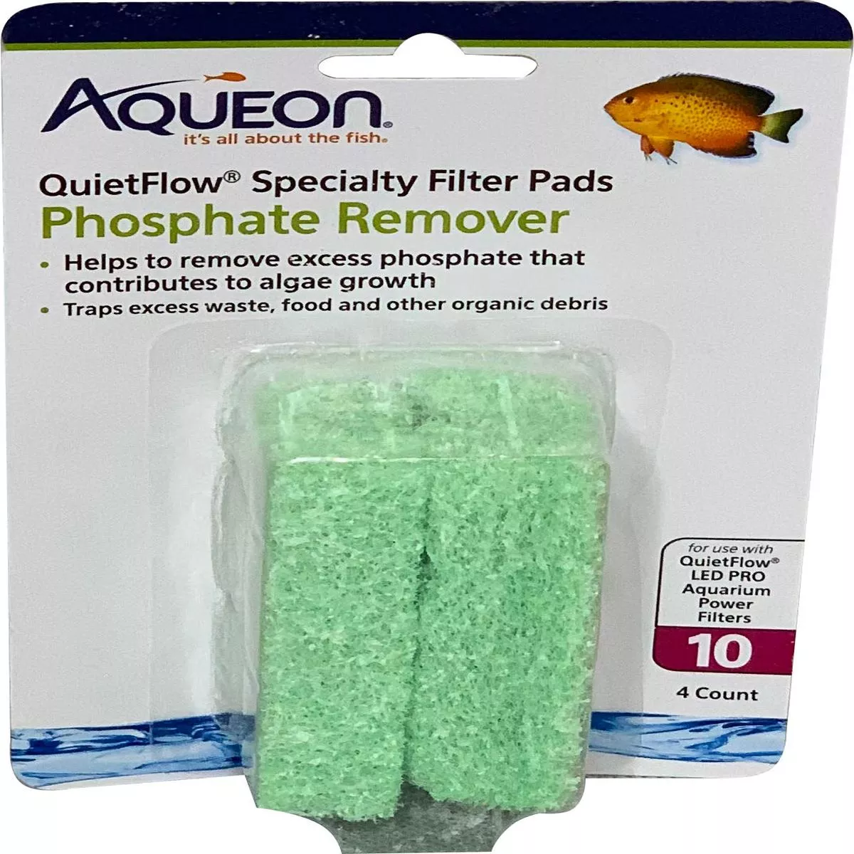 Aqueon Specialty Filter Pad – Phosphate Remover – SZ 10-4 PK