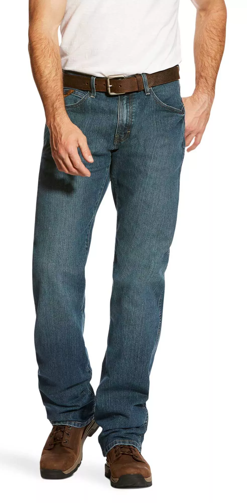 Ariat Men’s Rebar M4 Relaxed DuraStretch Basic Boot Cut Jean