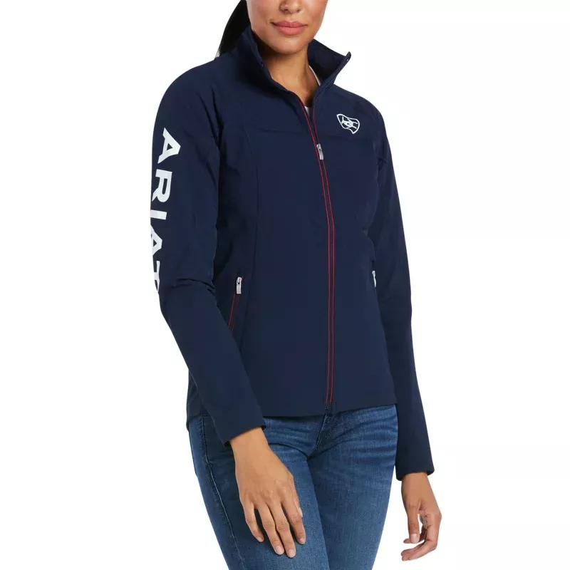 Ariat Women's 2.0 Agile Softshell Team Jacket Navy