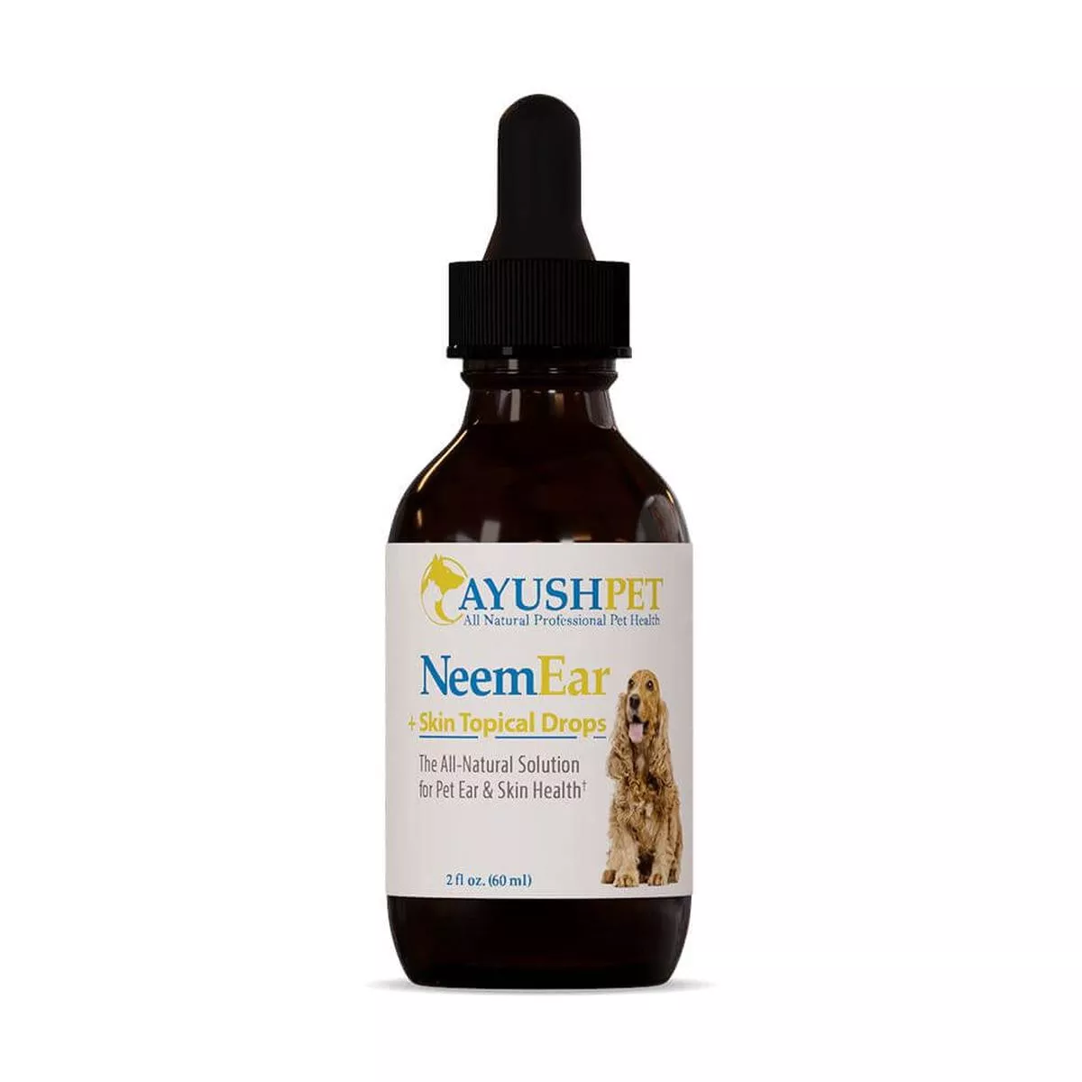 Ayush Pet Neem Ear Drops for Dogs and Cats