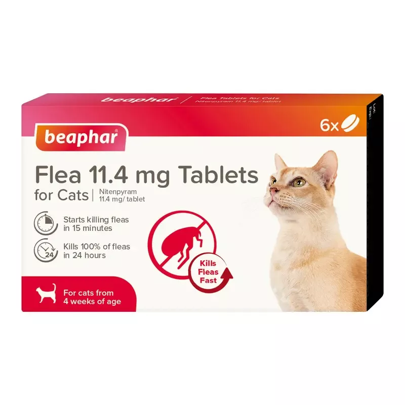 Beaphar Flea Tablets for Cats –6 Tablets