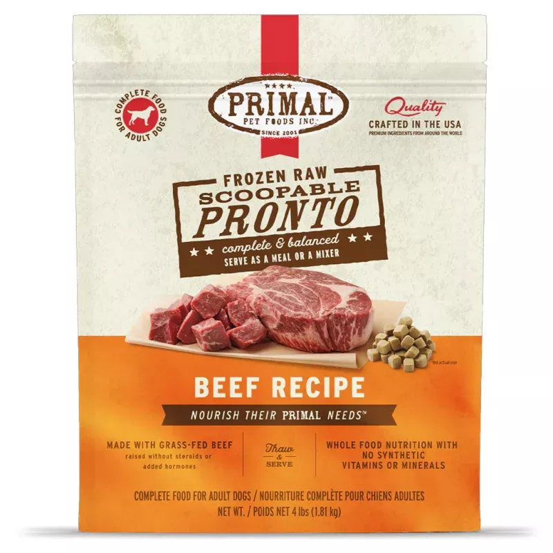 *Beef Pronto Frozen Raw for Dogs 4lb