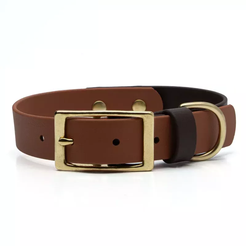 BioThane Waterproof Two Tone Buckle Dog Collar