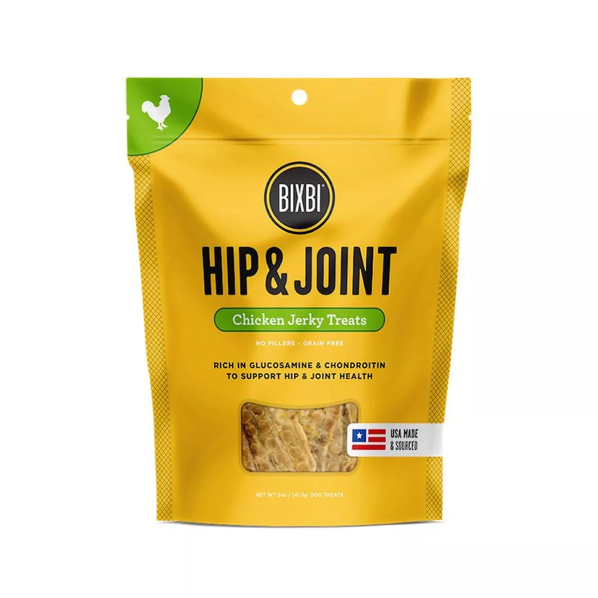 Bixbi Hip/Joint Treats – Chicken Jerky | 5oz