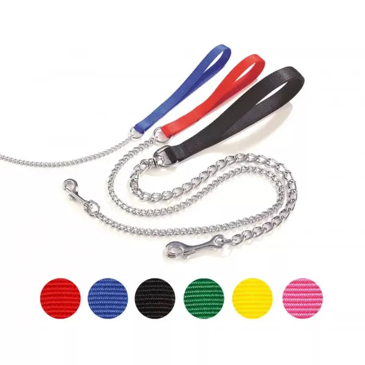 BLUE HANDLE W/CHROME CHAIN 4X60