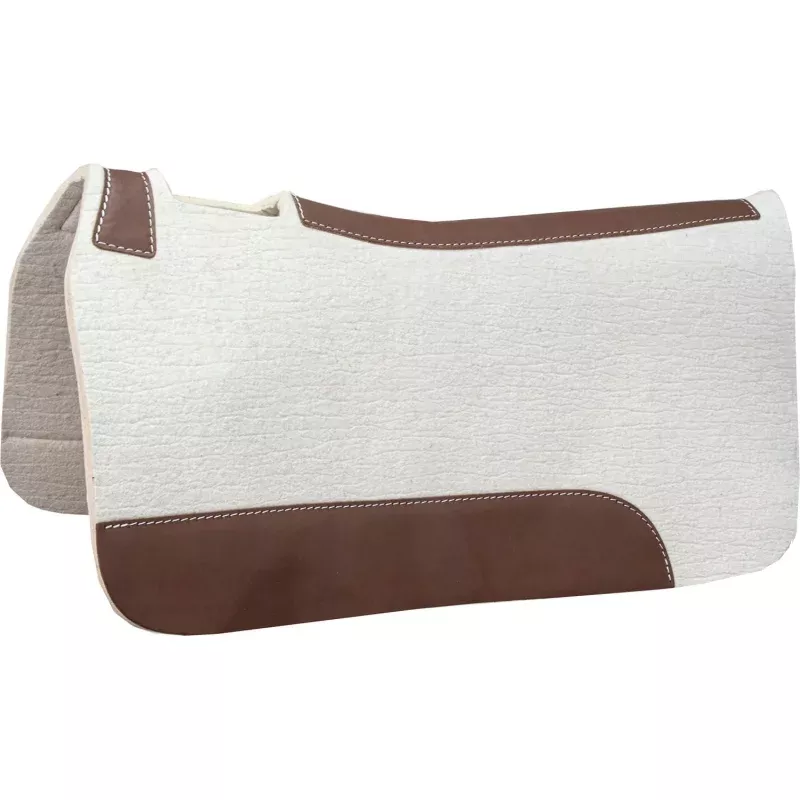 Blue Horse Pressed Wool Contoured Saddle Pad Cream