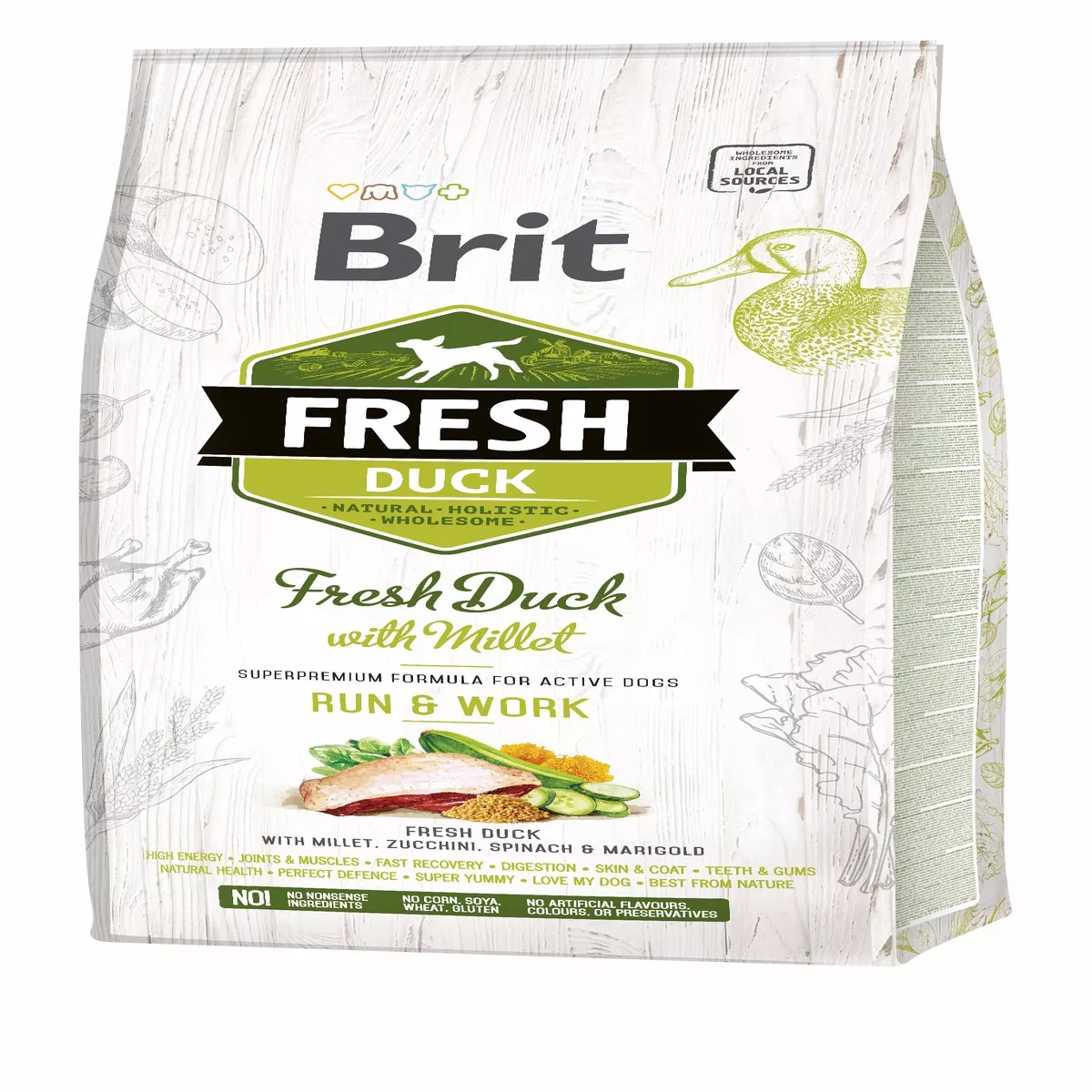 Brit Fresh Dog Duck Energy Run & Work 12kg