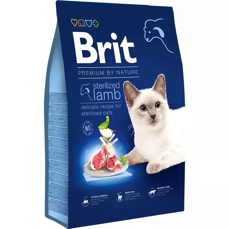 Brit Premium by Nature Cat Sterilized Lamb 8kg