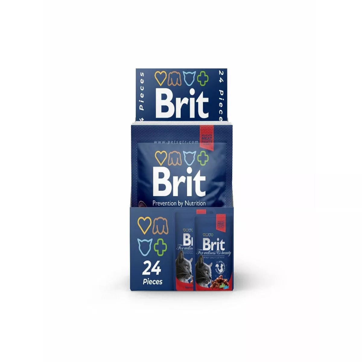 Brit Premium Cat Pouch with Beef Stew & Peas 24x100g