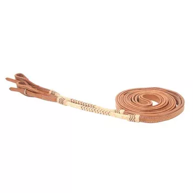 Buffalo Leather – Reins Natural Round Rawhide