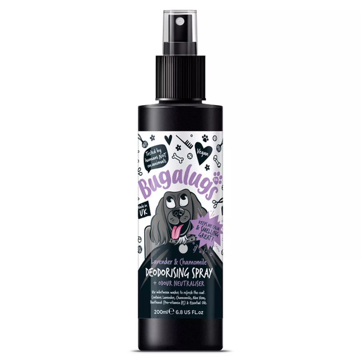 Bugalugs Lavender & Chamomile Dog Deodorising Spray - 200ML