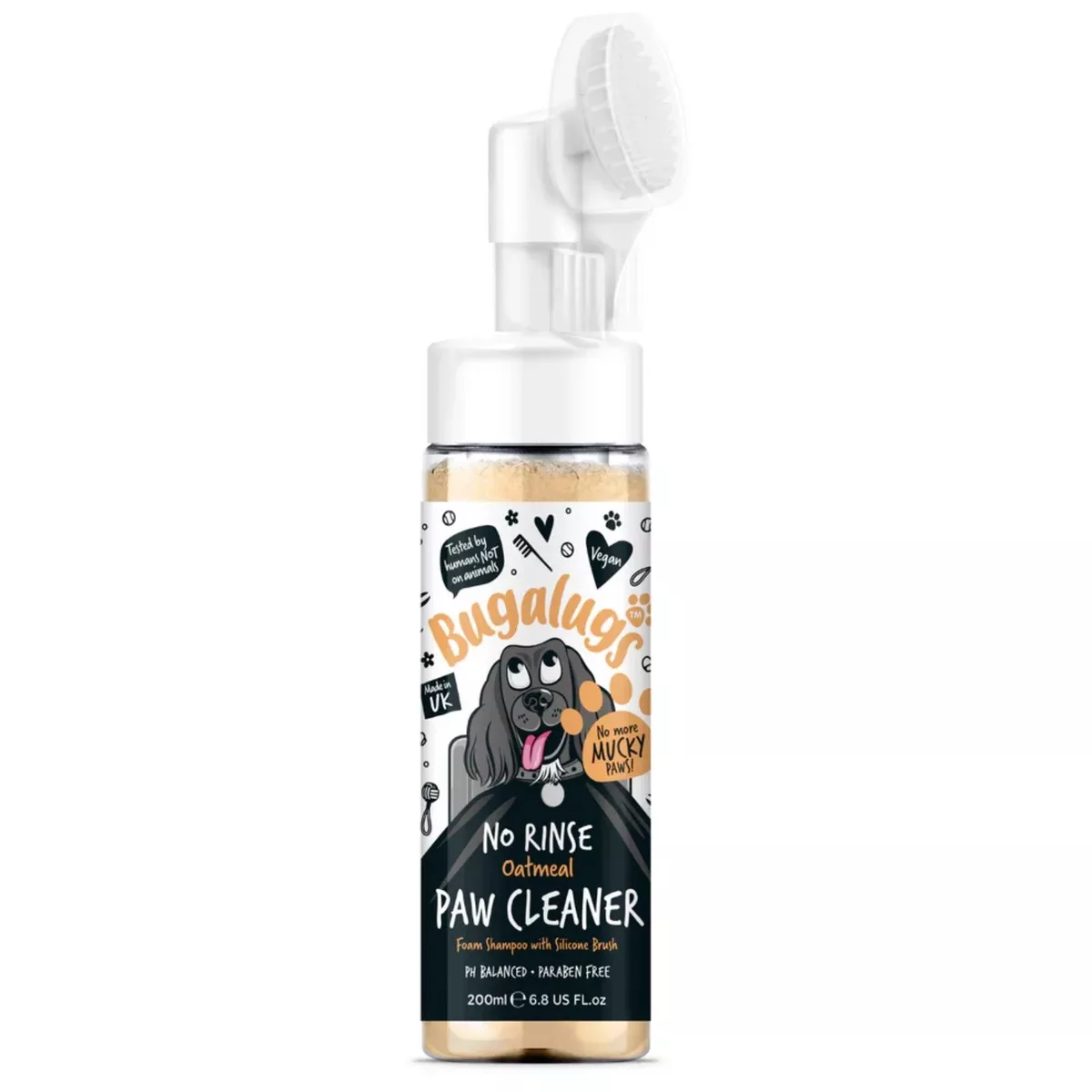 BUGALUGS Oatmeal No-Rinse Paw Cleaner 200ml