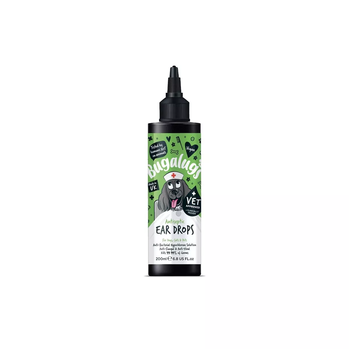 BUGULUGS ANTISEPTIC EAR DROPS 200ml