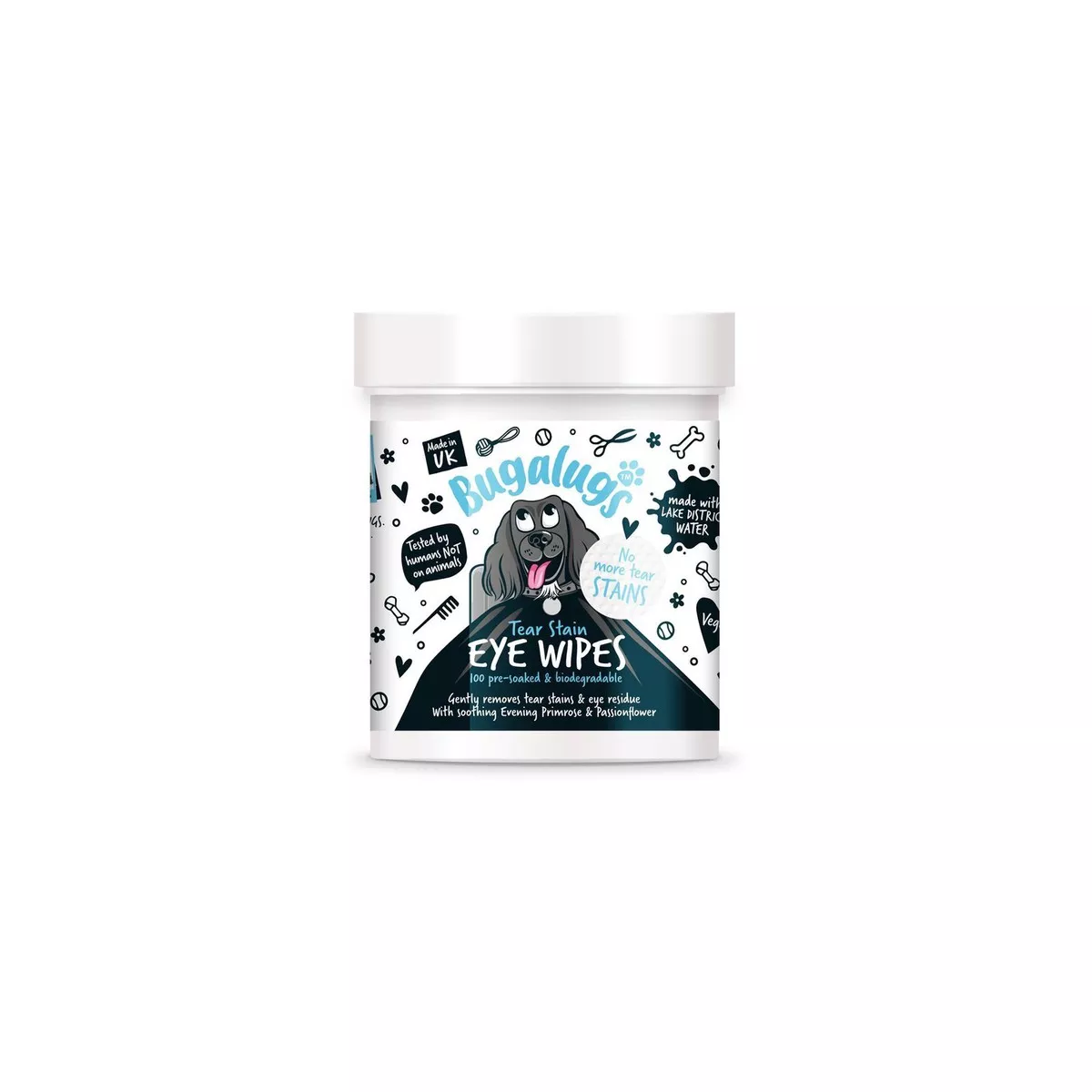 BUGULUGS EYE WIPES 100 BIODEGRADBLE WIPES