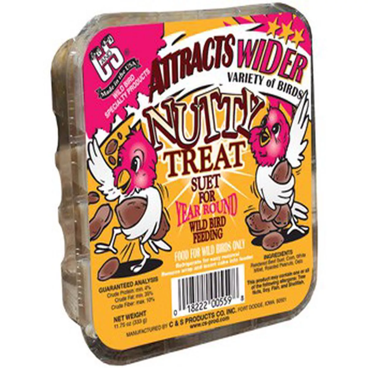 C&S Nutty Treat Suet – 11.7 Oz.
