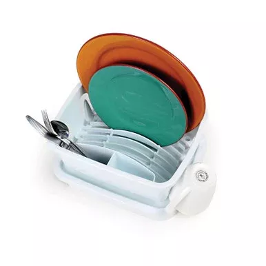 Camco- Mini Dish Drainer- White