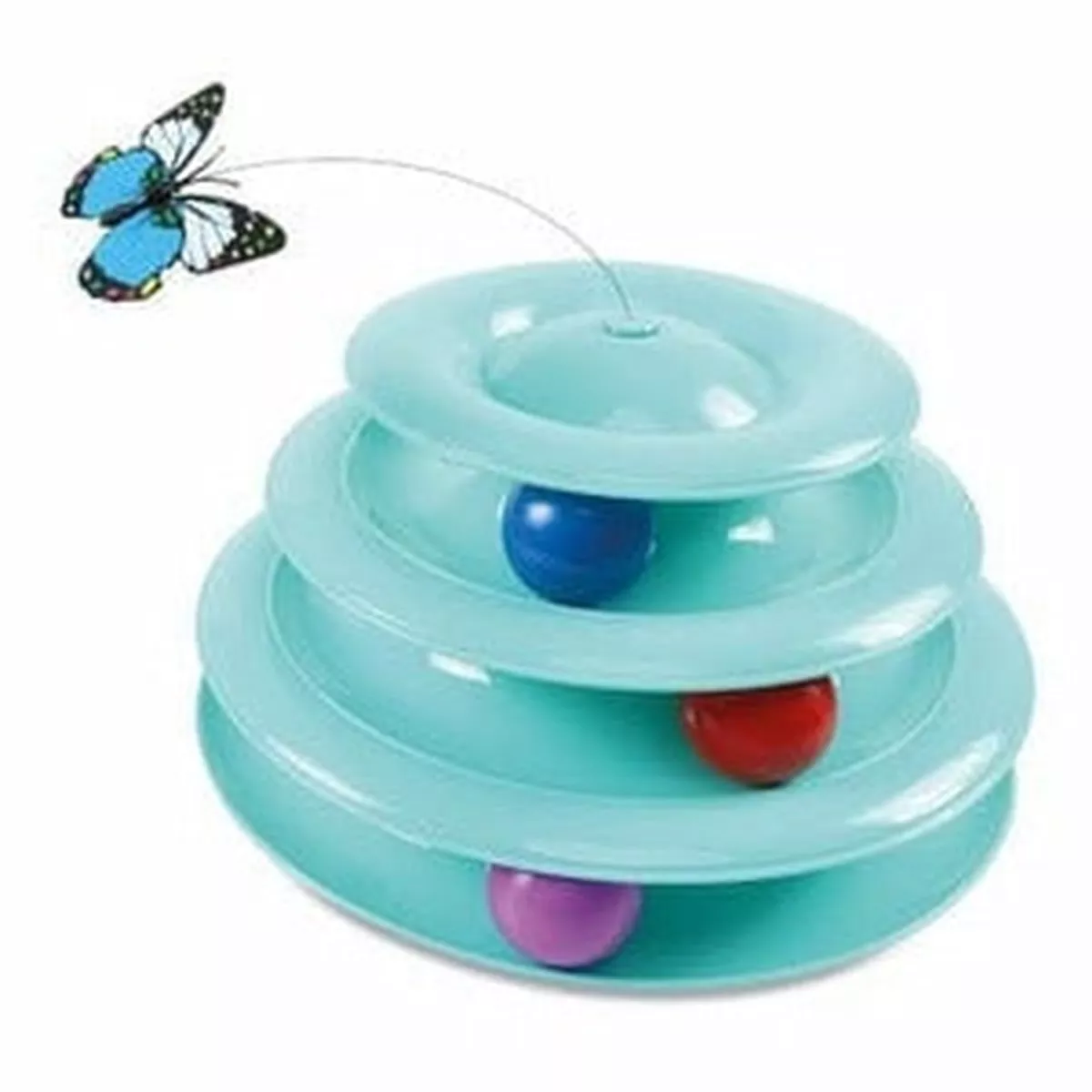 CASCADO Multi-Level Spinning Ball Tower for Cats