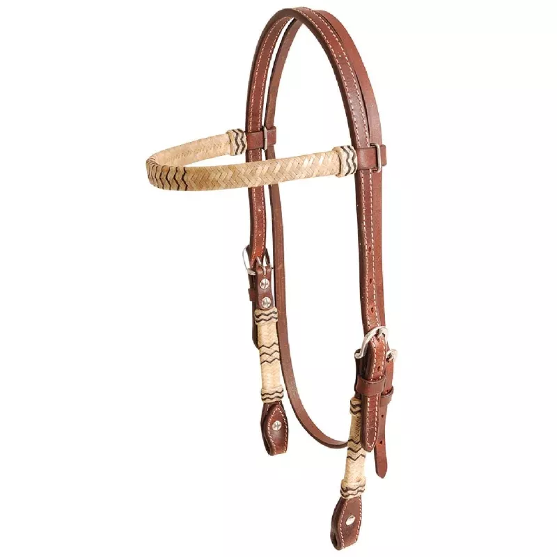 Cashel Rawhide Browband Headstall Brown