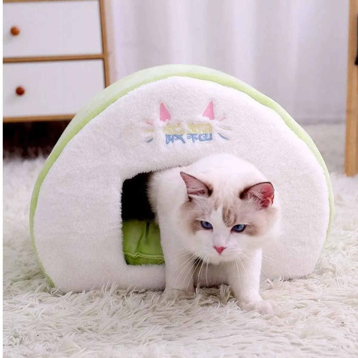 Cat Bed House S:44*28*H31 Yellow