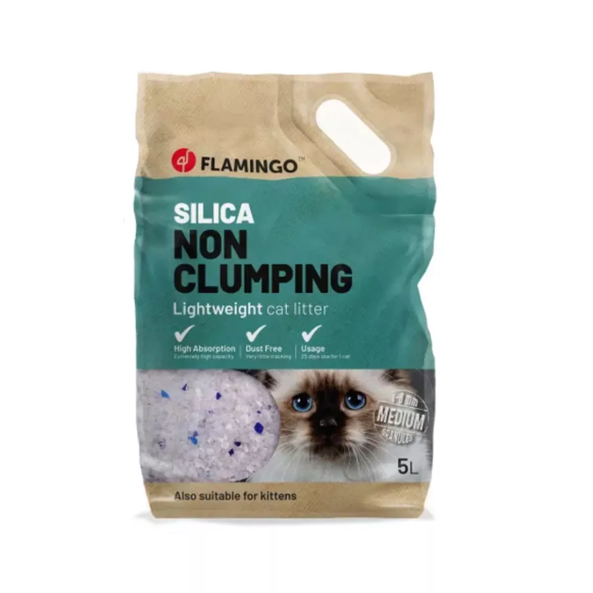 CAT LITTER SILICA MEDIUM 5L