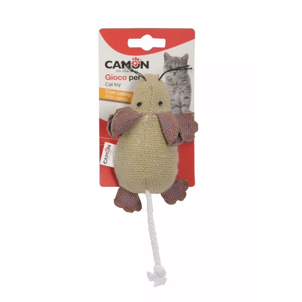 Cat Toy - Denim Mouse