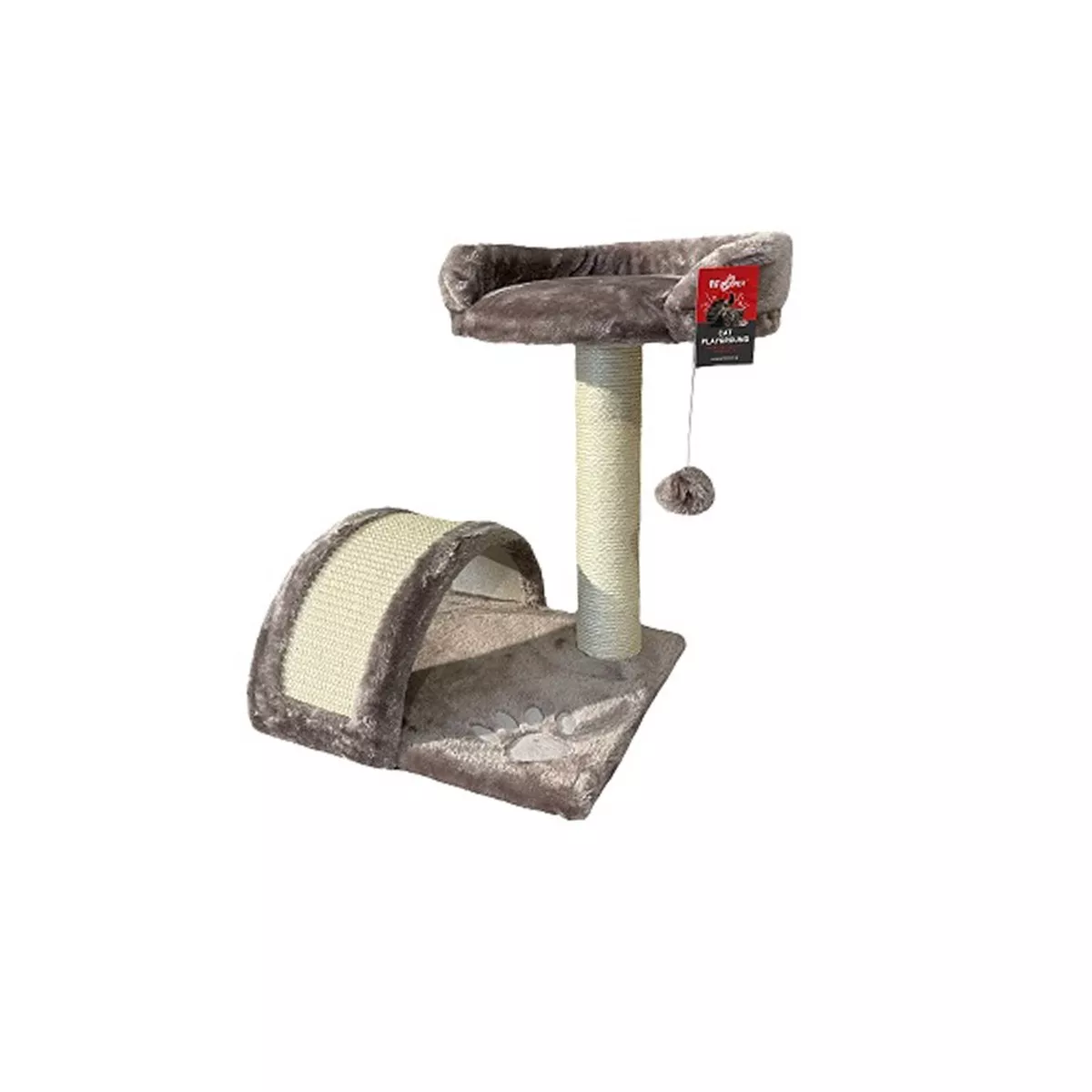 CAT TREE TUNEL CAPPUCINO 35*35*47cm