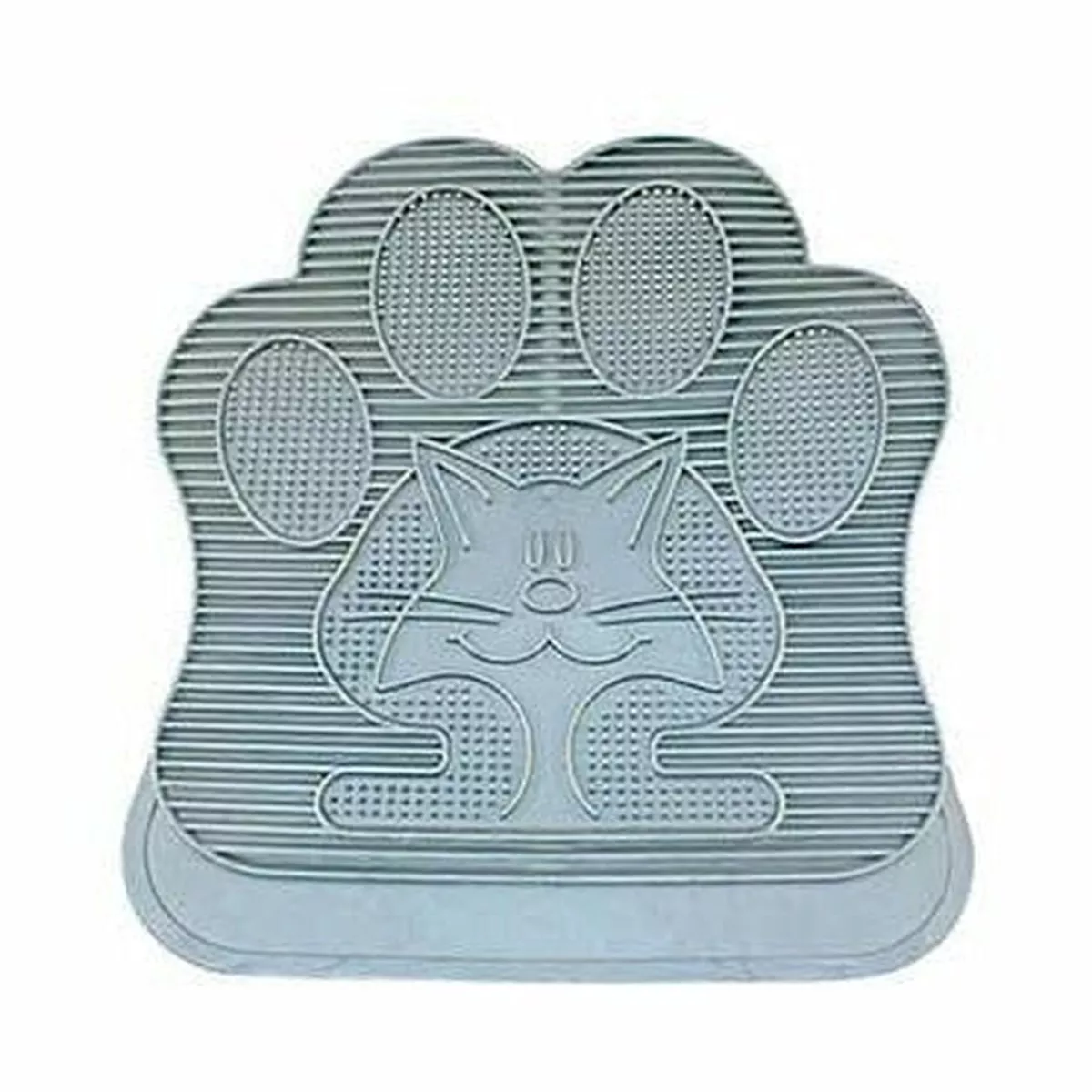 CATLITTER MAT RUBBER 49x34cm grey