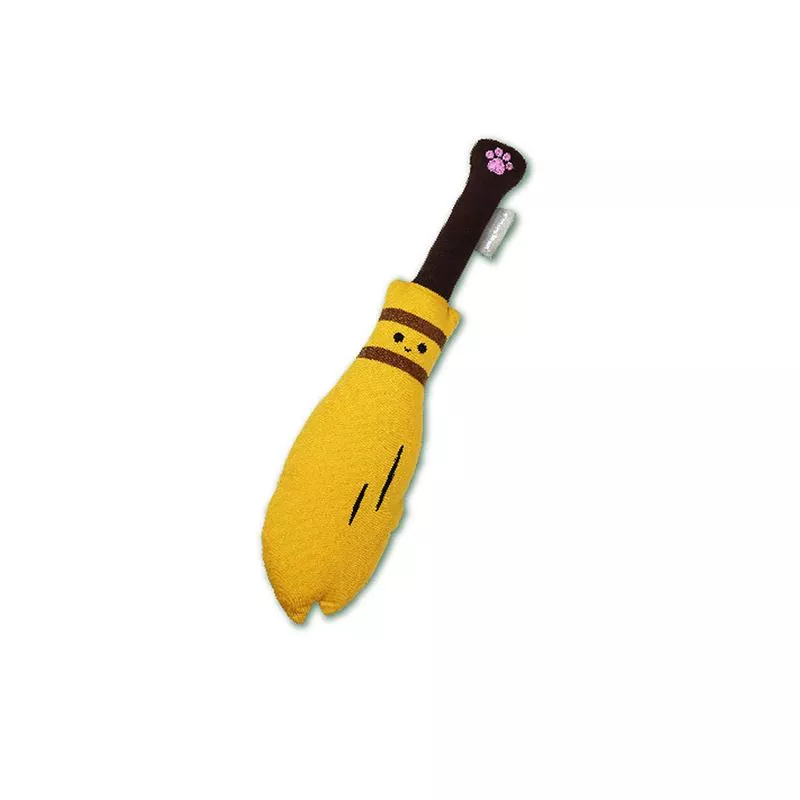 CattyMan Playful Kicker Plush Toy – Broom
