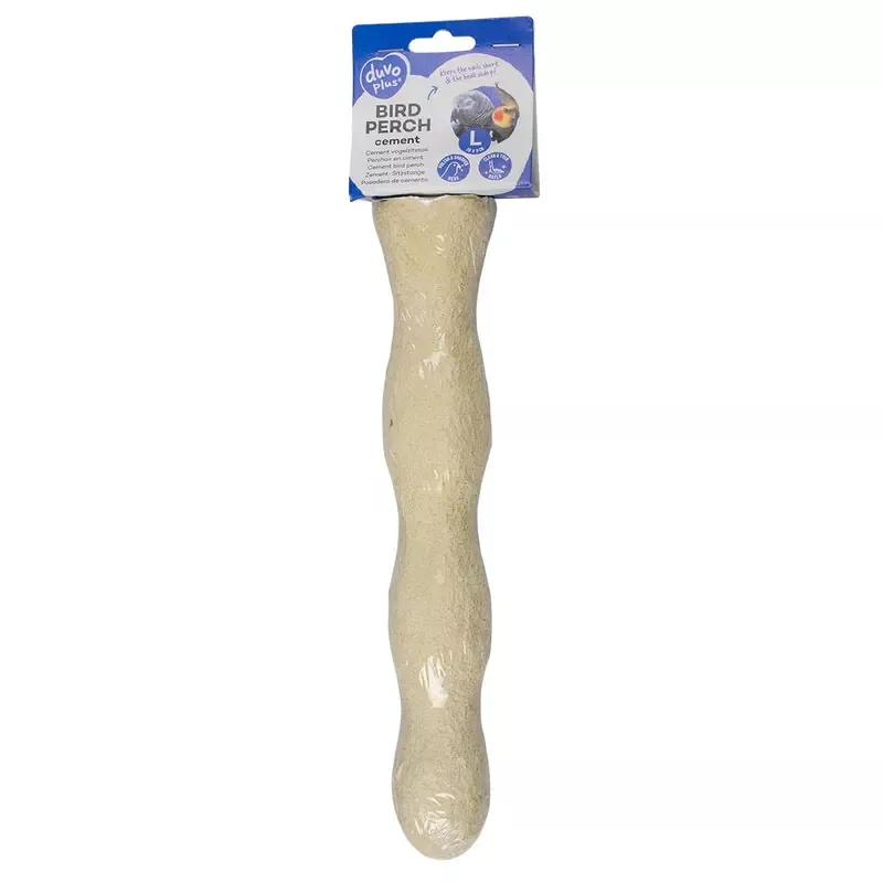 Cement bird perch L – 30x5x5cm white
