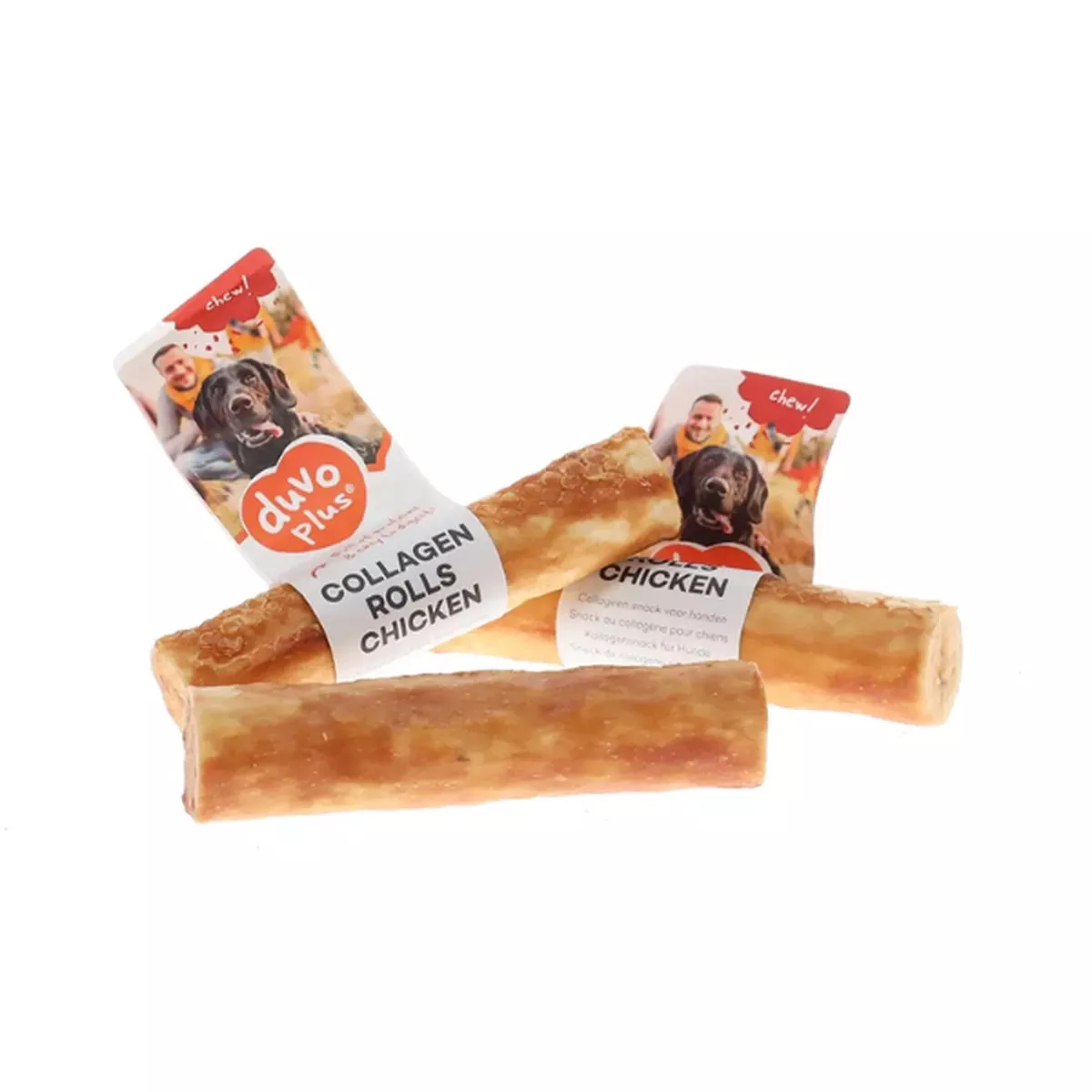 CHEW! COLLAGEN ROLLS CHICKEN LARGE 25CM