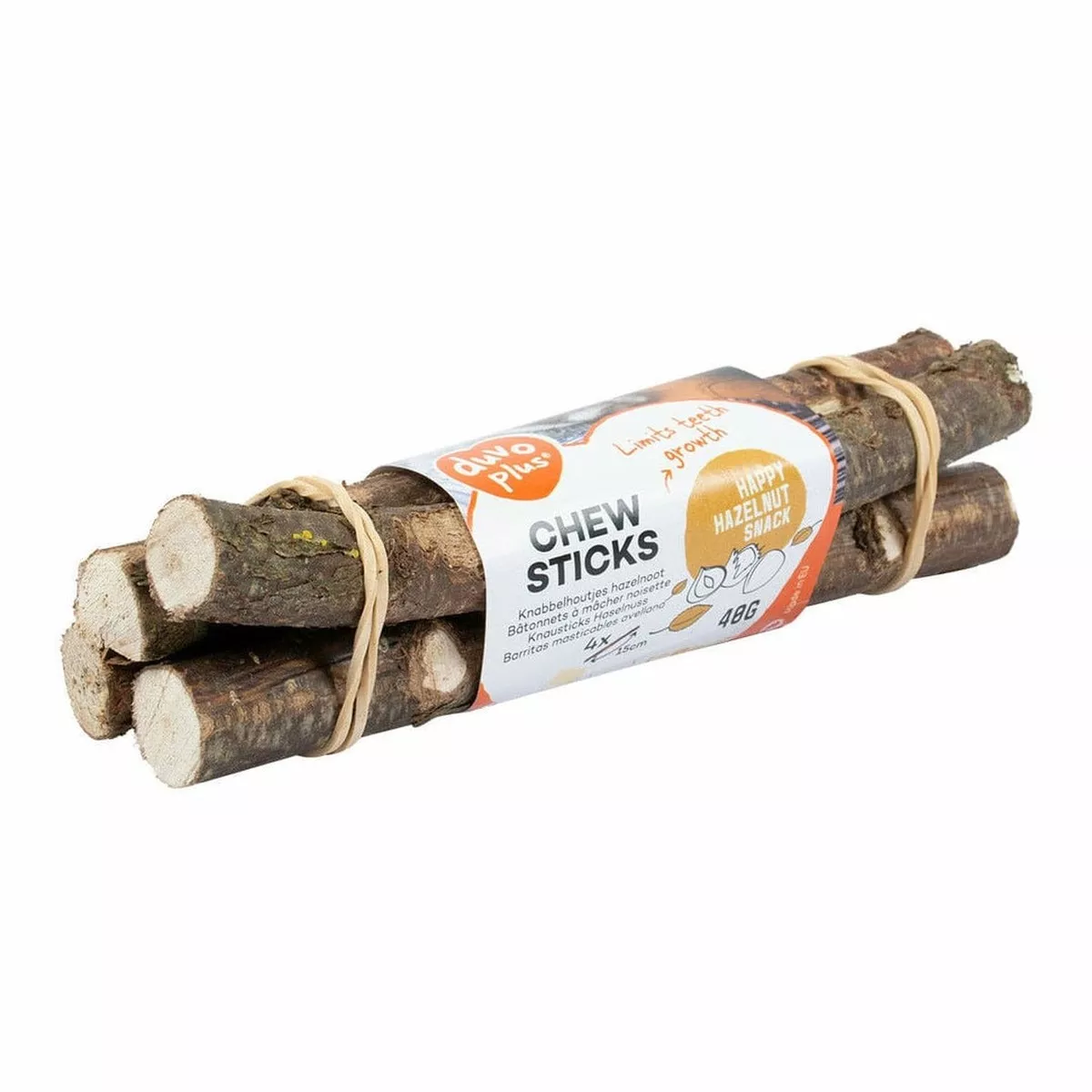 CHEW STICKS HAZELNUT 4st