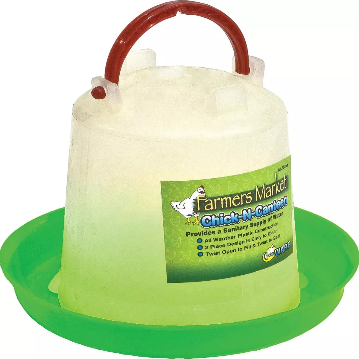 Chicken Canteen Plastic – GREEN | 1 GAL-MD