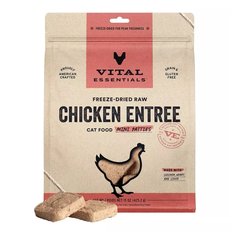 *Chicken Dinner Patties Freeze-Dried for Cats