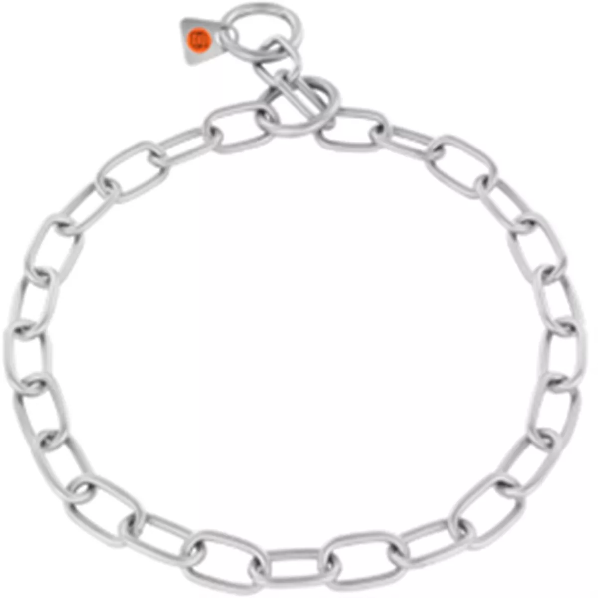 CHOCE CHAIN, MEDIUM-LONG LINKS- STAINLESS STEEL MATT