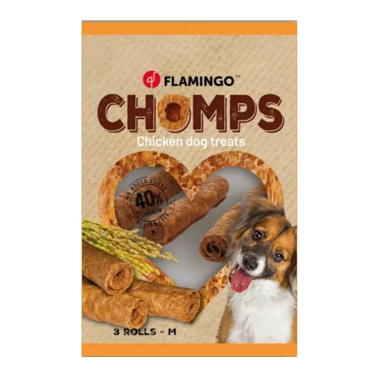 CHOMPS CHICKEN ROLL M 3PCS 90G