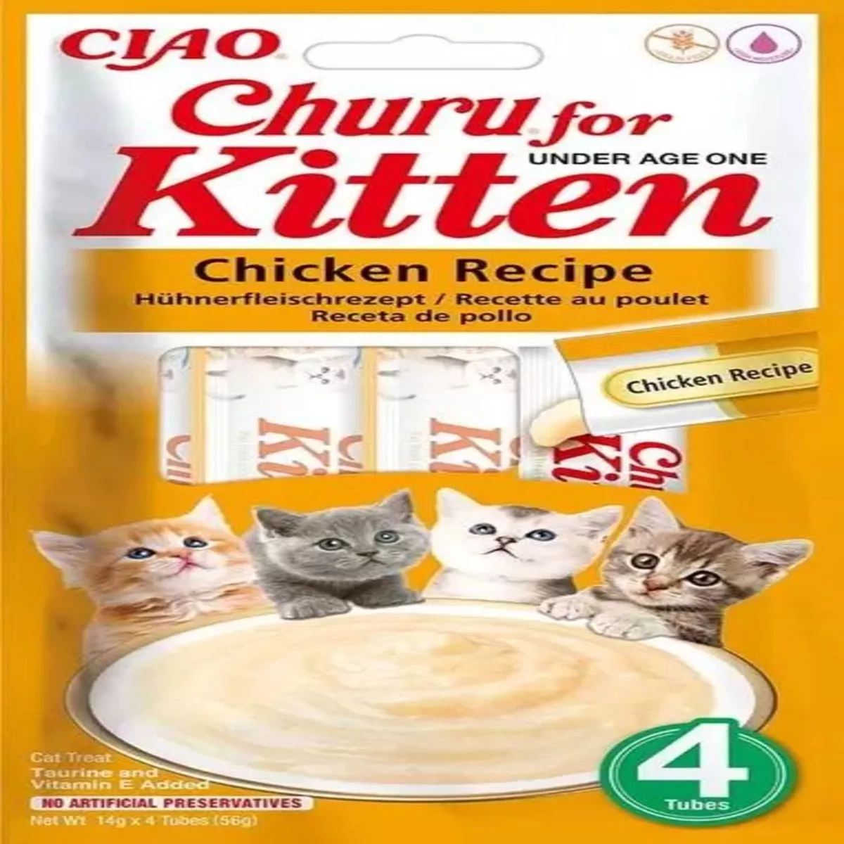 Churu Churu for Kitten 4 Pack Chicken Recipe